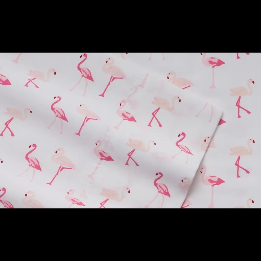 Brand new California king flamingo sheet set